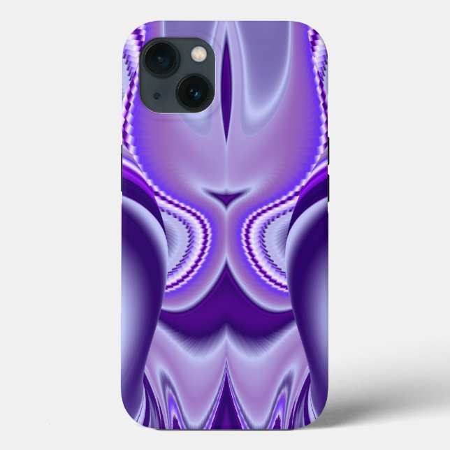 Funda De Case-Mate Para iPhone Sueños de flores moradas (Reverso )