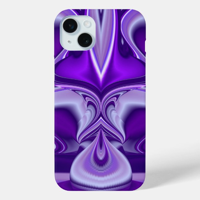 Funda De Case-Mate Para iPhone Sueños de flores moradas (Reverso )