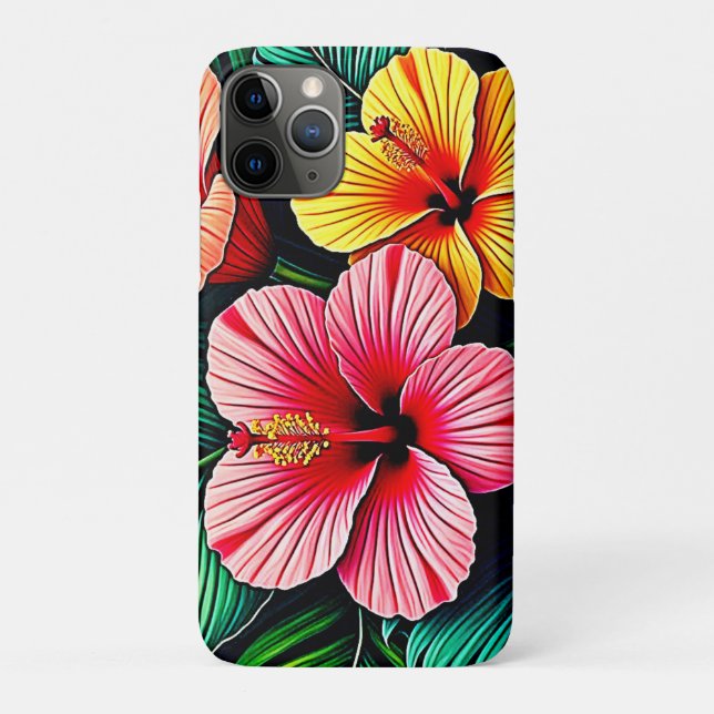 Funda De Case-Mate Para iPhone Sueños de jardín de flores exóticas (Reverso)