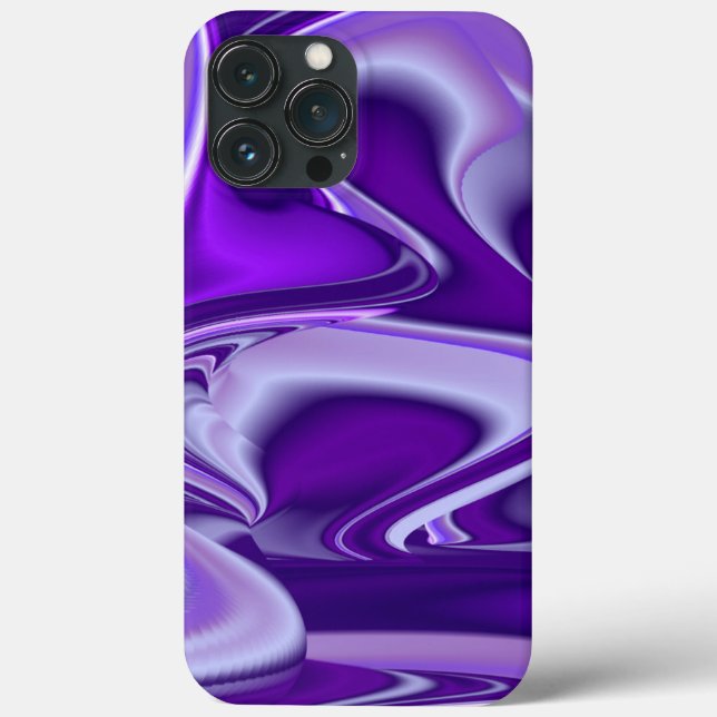 Funda De Case-Mate Para iPhone Sueños del arcoiris de flores moradas (Reverso )