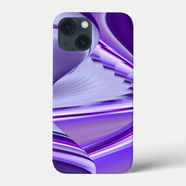 Funda De Case-Mate Para iPhone Sueños del arcoiris de flores moradas (Reverso )
