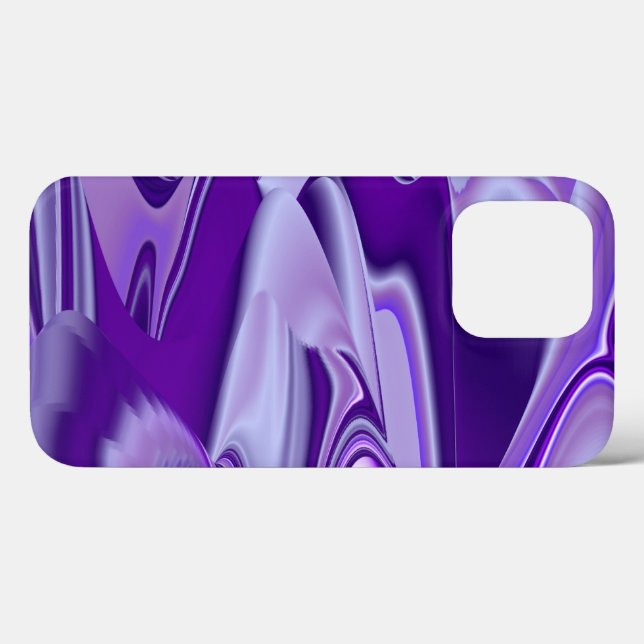Funda De Case-Mate Para iPhone Sueños del arcoiris de flores moradas (Reverso  (Horizontal))