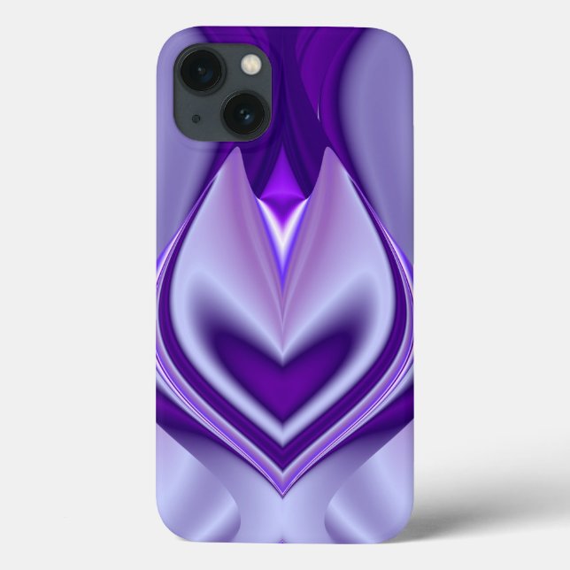 Funda De Case-Mate Para iPhone Sueños del arcoiris de flores moradas (Reverso)
