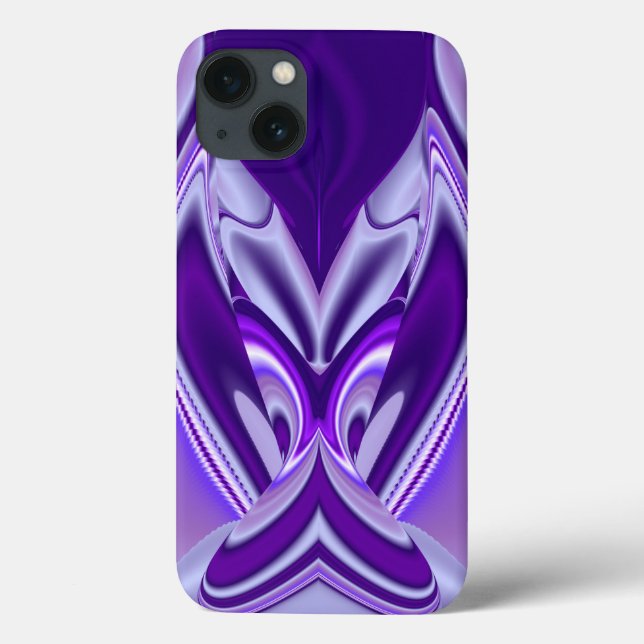 Funda De Case-Mate Para iPhone Sueños del arcoiris de flores moradas (Reverso)