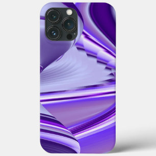 Funda Para iPhone 13 Pro Max Sueños del arcoiris de flores moradas