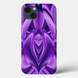 Funda Para iPhone 13 Sueños del arcoiris de flores moradas