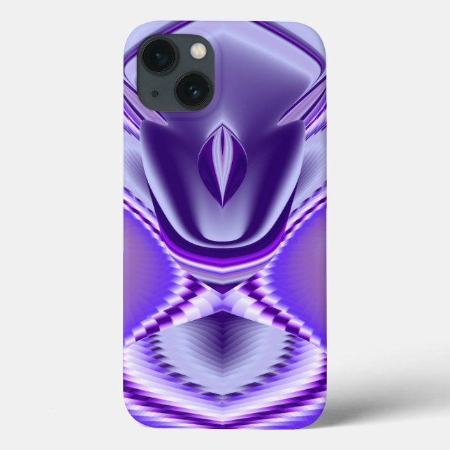 Funda De Case-Mate Para iPhone Sueños del arcoiris de flores moradas (Reverso)