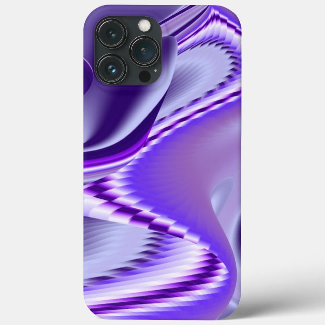 Funda De Case-Mate Para iPhone Sueños del arcoiris de flores moradas (Reverso )