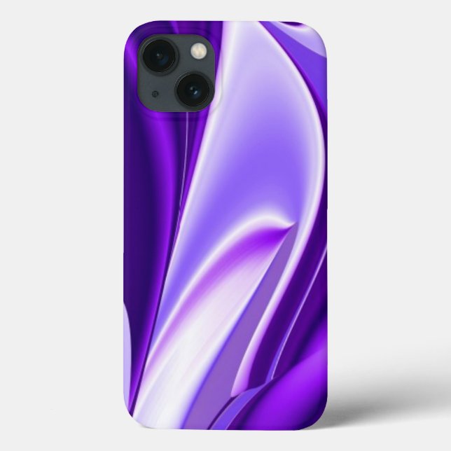 Funda De Case-Mate Para iPhone Sueños del arcoiris de flores moradas (Reverso)