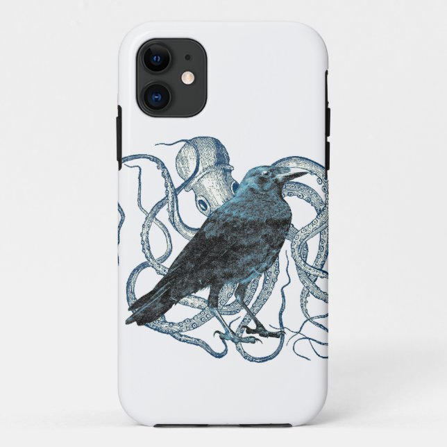 Funda De Case-Mate Para iPhone Sueños Raven Del Octopus (Reverso)
