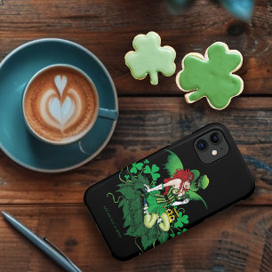 Funda Para iPhone 11 Suerte Verde Irlandés Hada Pelo Rojo Trébol