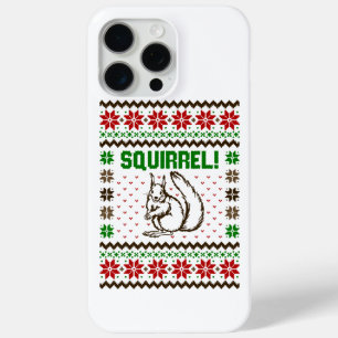 Funda Para iPhone 15 Pro Max Suéter Feo De Ataque De Ardilla A La Familia Grisw