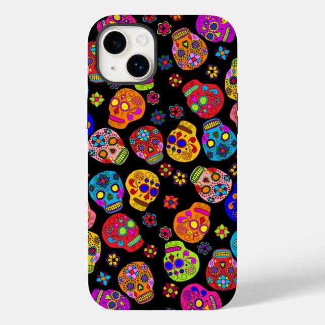 Funda De Case-Mate Para iPhone Sugar Skull (Reverso )