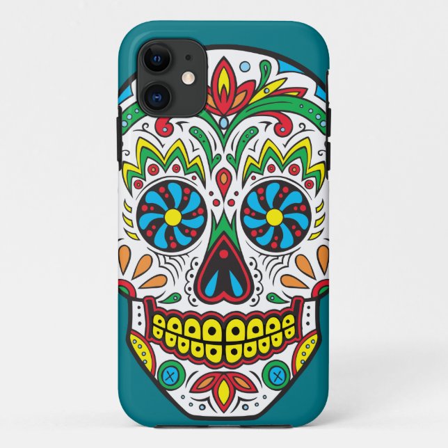 Funda De Case-Mate Para iPhone Sugar Skull (Reverso)