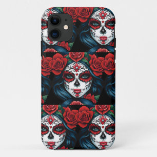 Funda Para iPhone 11 Sugar Skull Art - Visiones vívidas