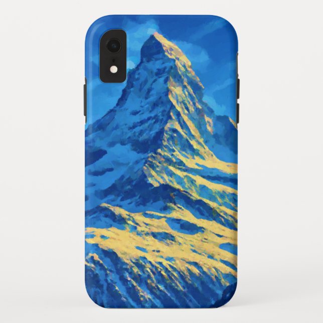 Funda De Case-Mate Para iPhone Suiza Matterhorn Art (Reverso)
