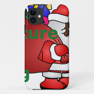 Funda Para iPhone 11 sujetar la bolsa santa negra
