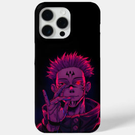 Funda Para iPhone 15 Pro Max Sukuna Neon Malévolo