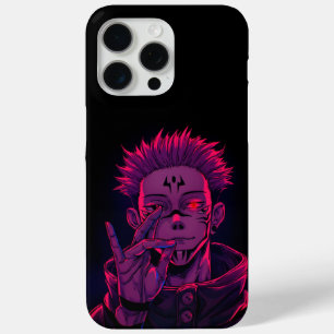 Funda Para iPhone 15 Pro Max Sukuna Neon Malévolo