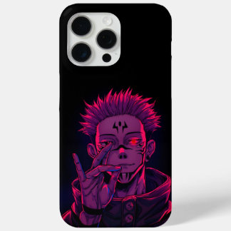 Funda Para iPhone 15 Pro Max Sukuna Neon Malévolo