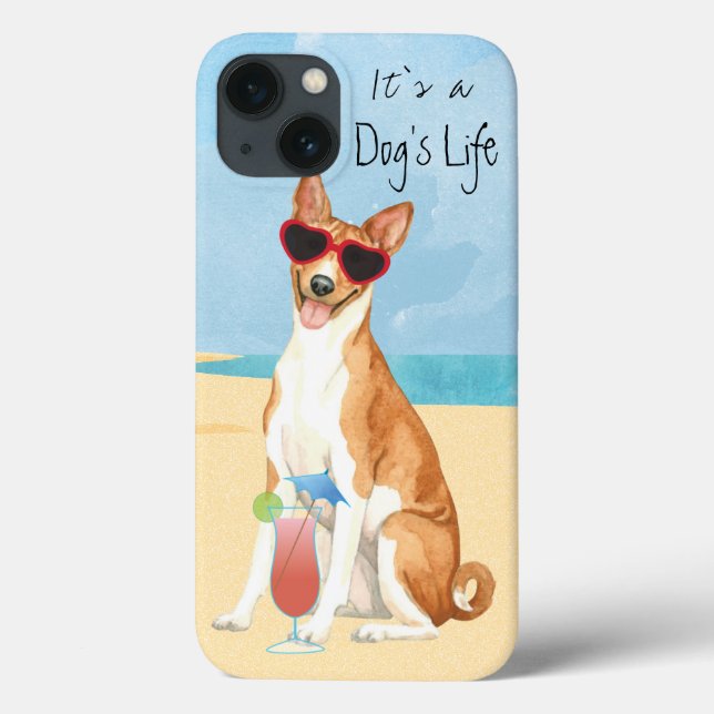 Funda De Case-Mate Para iPhone Summer Basenji (Reverso)