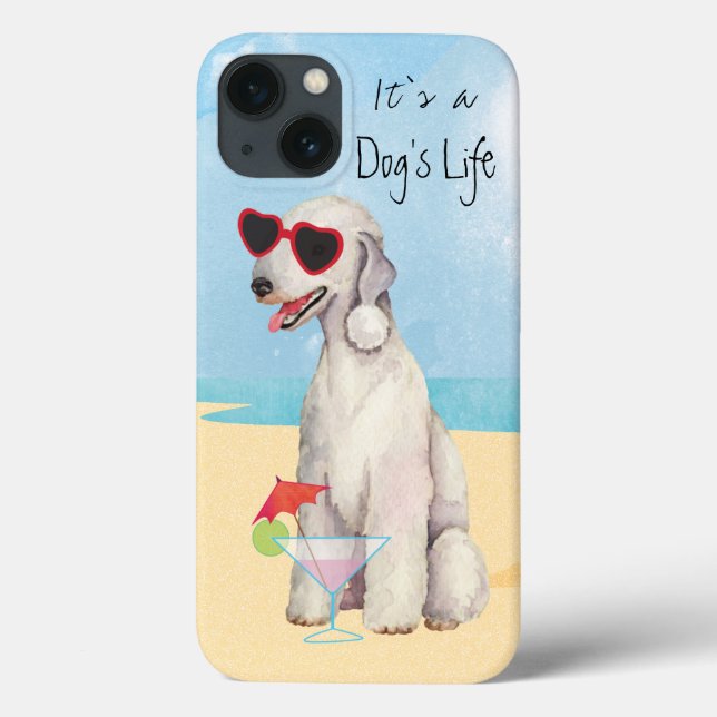 Funda De Case-Mate Para iPhone Summer Bedlington Terrier (Reverso)