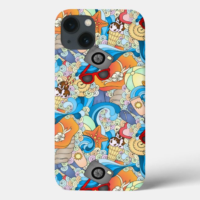 Funda De Case-Mate Para iPhone Summer Fun Pattern (Reverso)
