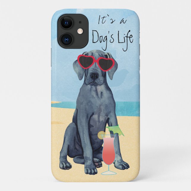 Funda De Case-Mate Para iPhone Summer Great Dane (Reverso)