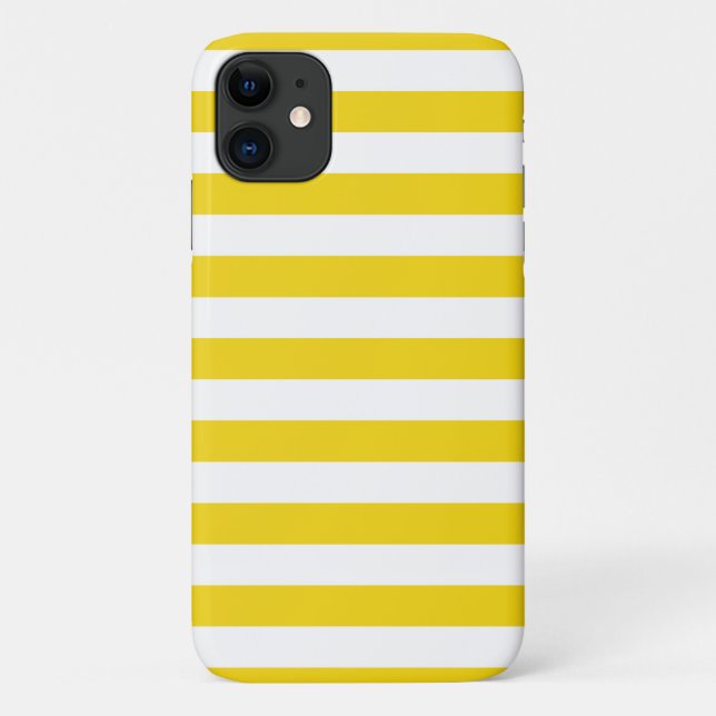 Funda De Case-Mate Para iPhone Summer Stripes Lemon Yellow iPhone, Plus, Pro Fund (Reverso)