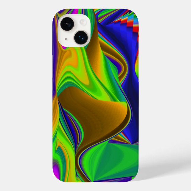 Funda De Case-Mate Para iPhone Summerrainbow , Resumen del Rainbowart 3D (Reverso )