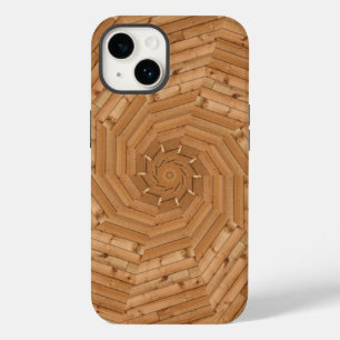 Funda Para iPhone 14 De Case-Mate Sun Deck - Mosaico de Swirl de madera