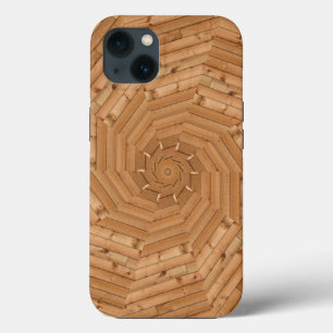 Funda Para iPhone 13 Sun Deck - Mosaico de Swirl de madera
