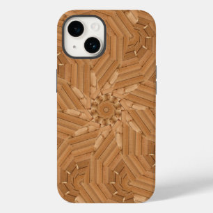 Funda Para iPhone 14 De Case-Mate Sun Deck - Mosaico Starburst de madera