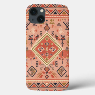 Funda Para iPhone 13 Sun-Kissed Hand-Drawn Moroccan Tribal Art