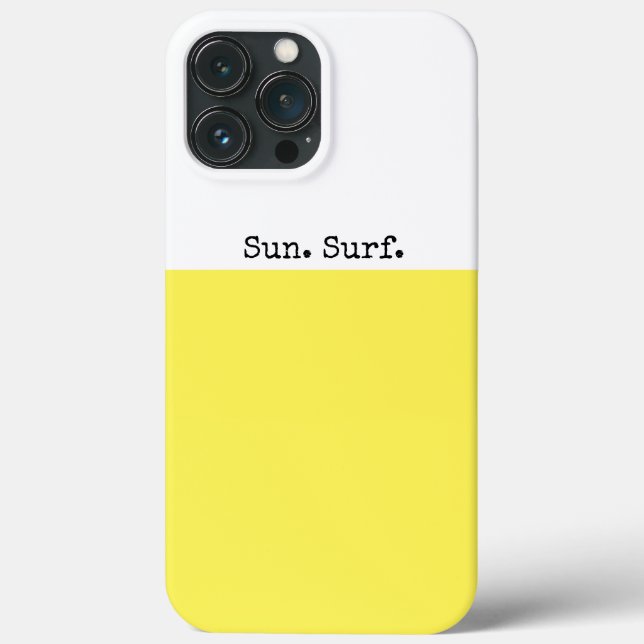 Funda De Case-Mate Para iPhone SUN SURF Luminoso Limón Amarillo Color Blanco (Reverso )