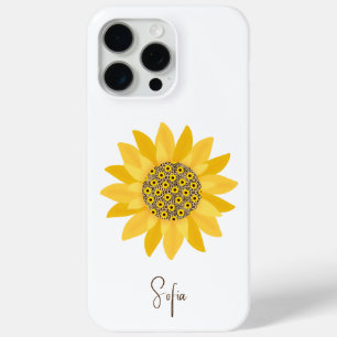 Funda Para iPhone 15 Pro Max Sunflower amarillo occidental cute el día de la ma