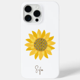 Funda Para iPhone 15 Pro Max Sunflower amarillo occidental cute el día de la ma