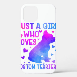 Funda Para iPhone 12 Pro Sunflower Boston Terrier Dog Mejor Madre Perra