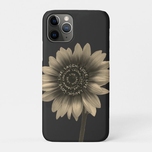 Funda De Case-Mate Para iPhone Sunflower Live, Lauder, Amar (Reverso)