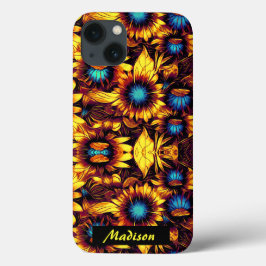 Funda Para iPhone 13 Sunflower Luminoso