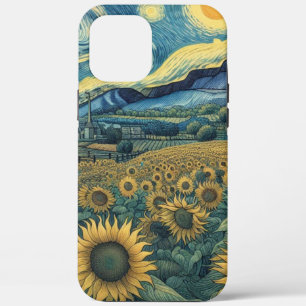 title_seo2 Sunflower Meadow in the Starry Night