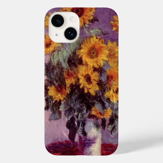 Funda De Case-Mate Para iPhone Sunflowers de Claude Monet (Reverso )