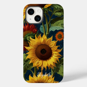 Funda Para iPhone 14 De Case-Mate Sunflowers Red Naranja Yellow Van Gogh
