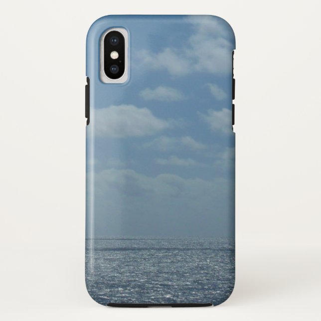 Funda De Case-Mate Para iPhone Sunny Caribbean Sea Blue Ocean (Reverso)