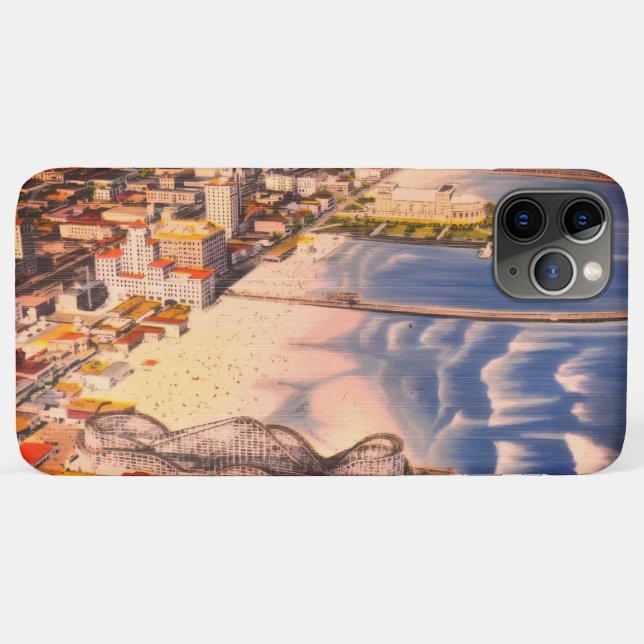 Funda De Case-Mate Para iPhone Sunny Long Beach, CA Boardwalk of Yesteryear (Reverso (horizontal))