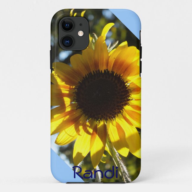 Funda De Case-Mate Para iPhone Sunny Sunflower iPhone 5 funda *personalizar* (Reverso)