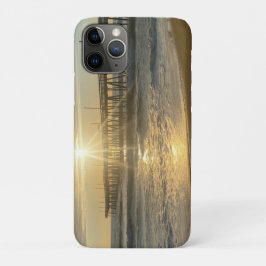 Funda Para iPhone 11 Pro Sunrise at Virginia Beach Pier Lumaletas Tag