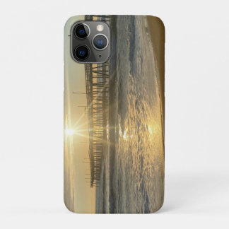 Funda Para iPhone 11 Pro Sunrise at Virginia Beach Pier Lumaletas Tag