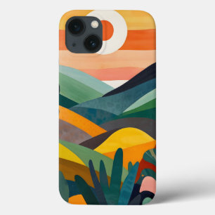 Funda Para iPhone 13 Sunrise Over Rolling Hills