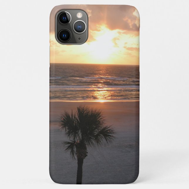 Funda De Case-Mate Para iPhone Sunrise Palm, En La Playa (Reverso)